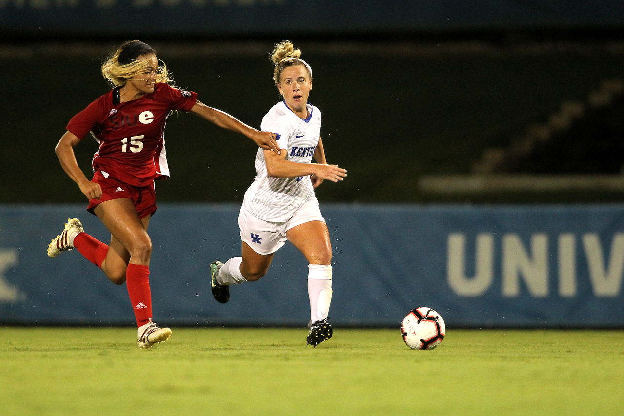 Marissa Bosco.

The University of Kentucky women's soccer team beat SIUE 2-1 in the Cat's season opener on Friday, August 17th, 2018, at The Bell in Lexington, Ky.

Photo by Quinlan Ulysses Foster I UK Athletics