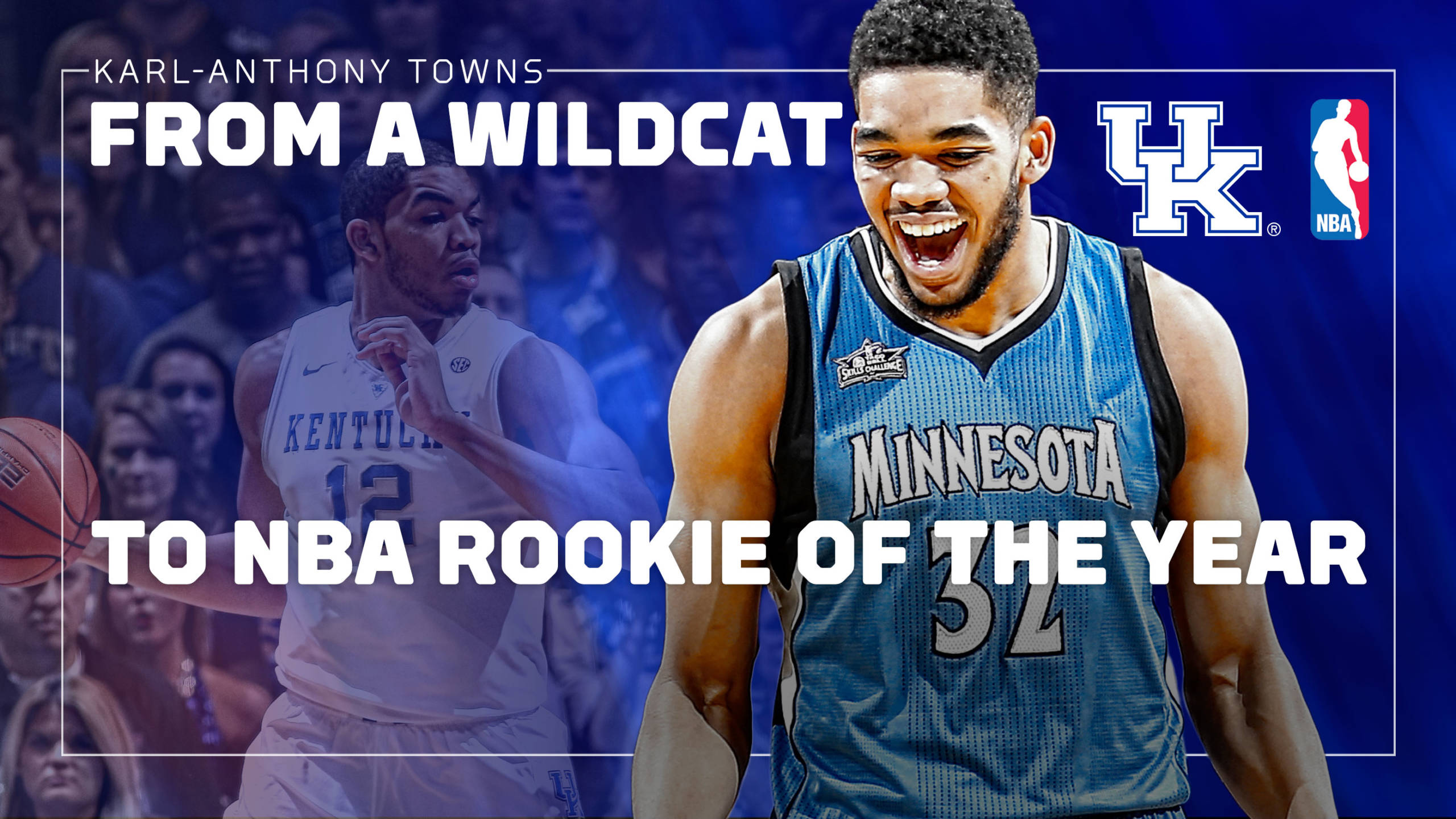 Former Wildcat Karl-Anthony Towns Named NBA Rookie of the Year