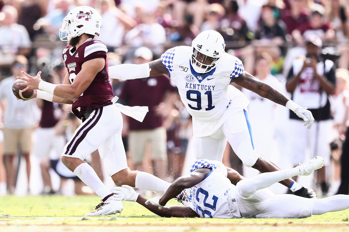 CALVIN TAYLOR JR.

Kentucky falls to Mississippi State, 28-13.

Photo by Elliott Hess | UK Athletics