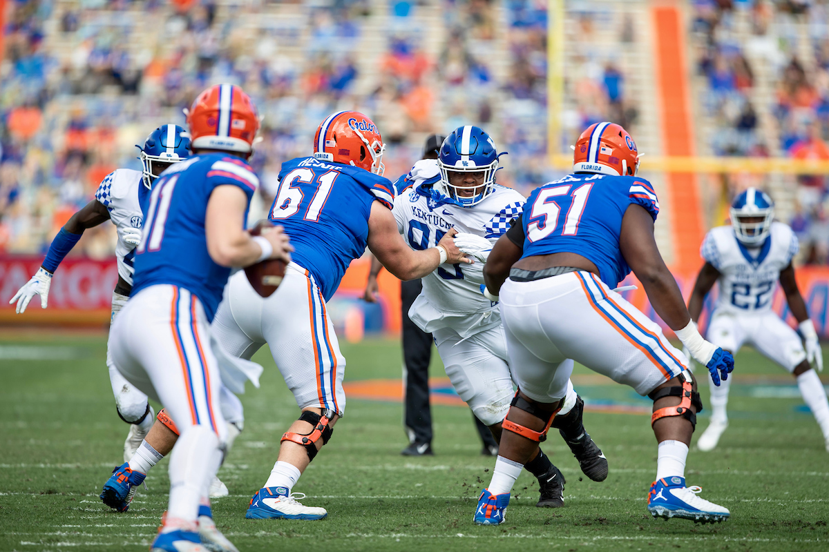 Quinton Bohanna

Kentucky falls to Florida, 34-10.

Photo by Jacob Noger | UK Football