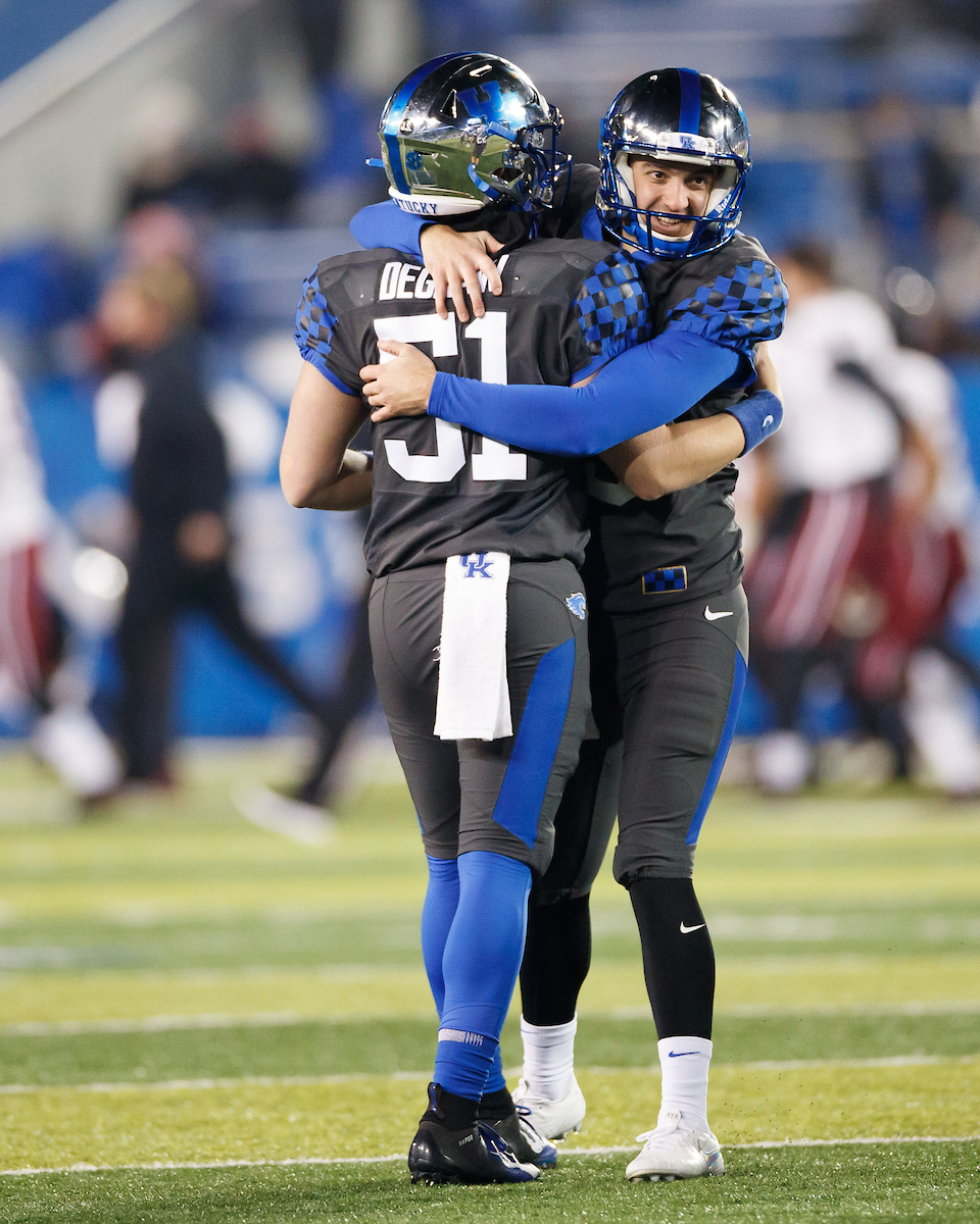 MAX DUFFY. CADE DEGRAW.

Kentucky beats South Carolina, 41-18.

Photo by Elliott Hess | UK Athletics
