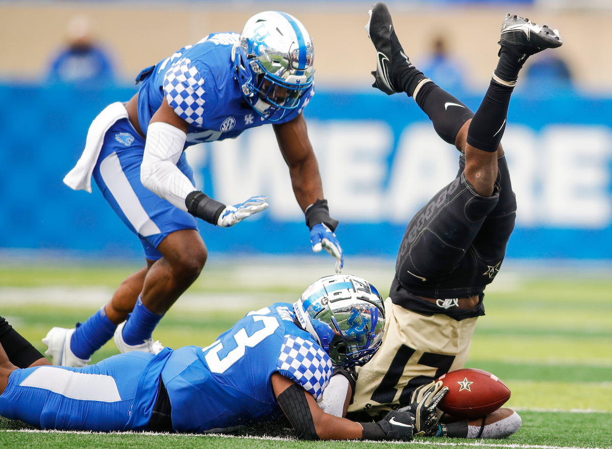 Tyrell Ajian.

UK beat Vandy 38-35.

Photo by Chet White | UK Athletics