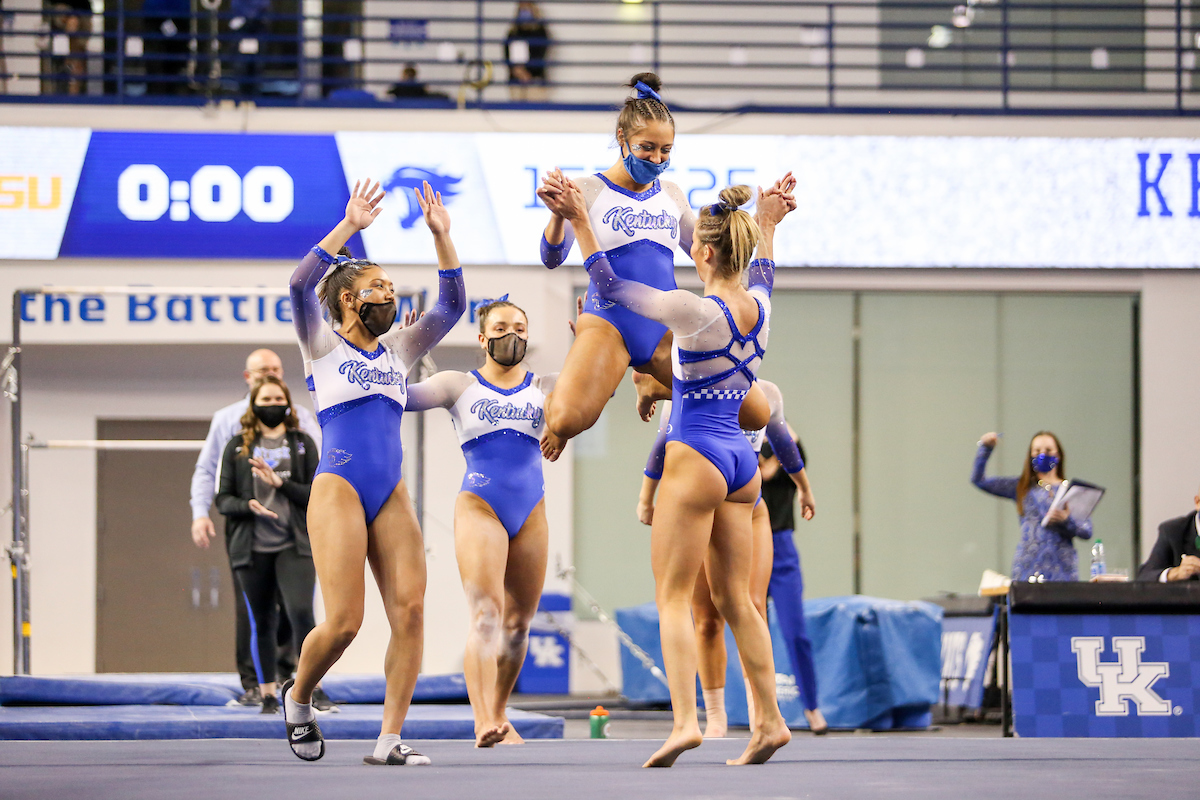 Isabella Magnelli.

Kentucky beats LSU 197.100 - 196.800

Photo by Hannah Phillips | UK Athletics