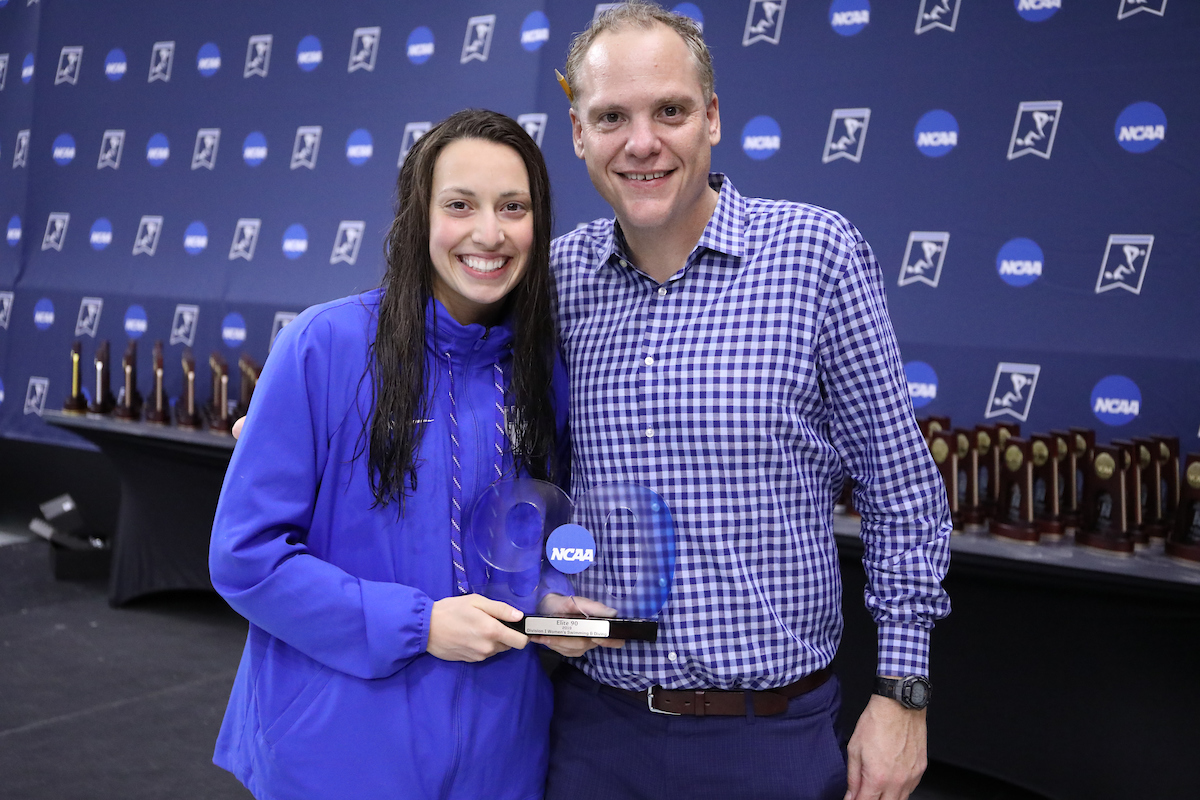 Asia Seidt & Lars Jorgensen.

UK Women's Swimming & Diving in action on day two of the 2019 NCAA Championships on Wednesday, March 21, 2019.

Photo by Noah J. Richter | UK Athletics