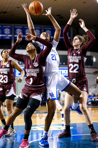 Nyah Leveretter.

Kentucky beats Mississippi State 81-74.

Photo by Eddie Justice | UK Athletics
