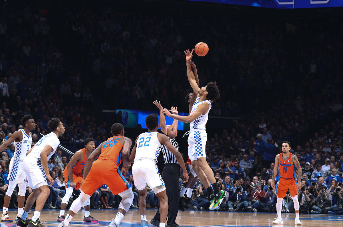 Nick Richards.

The University of Kentucky men's basketball team falls to Florida 66-64 on Saturday, January 20, 2018 at Rupp Arena in Lexington, Ky.

Photo by Elliott Hess | UK Athletics