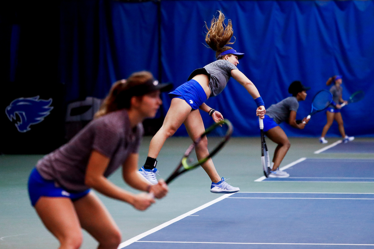 Akvile Parazinskaite.

Kentucky beats South Florida 4-0.

Photo by Hannah Phillips | UK Athletics