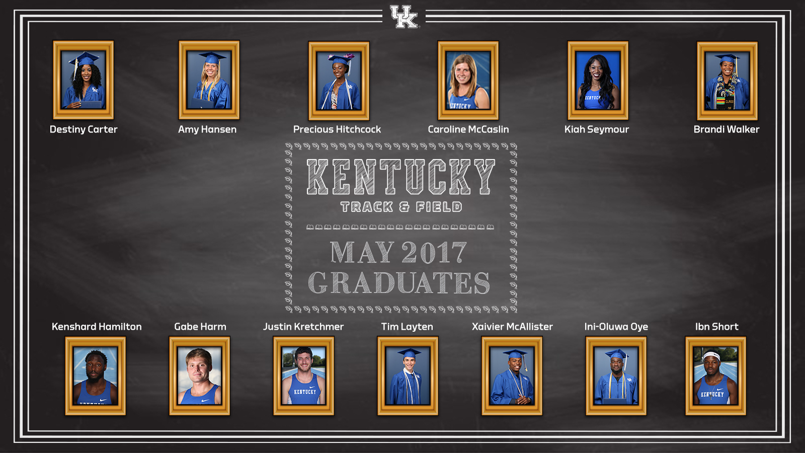 13 Track and Field Wildcats go through May Commencement