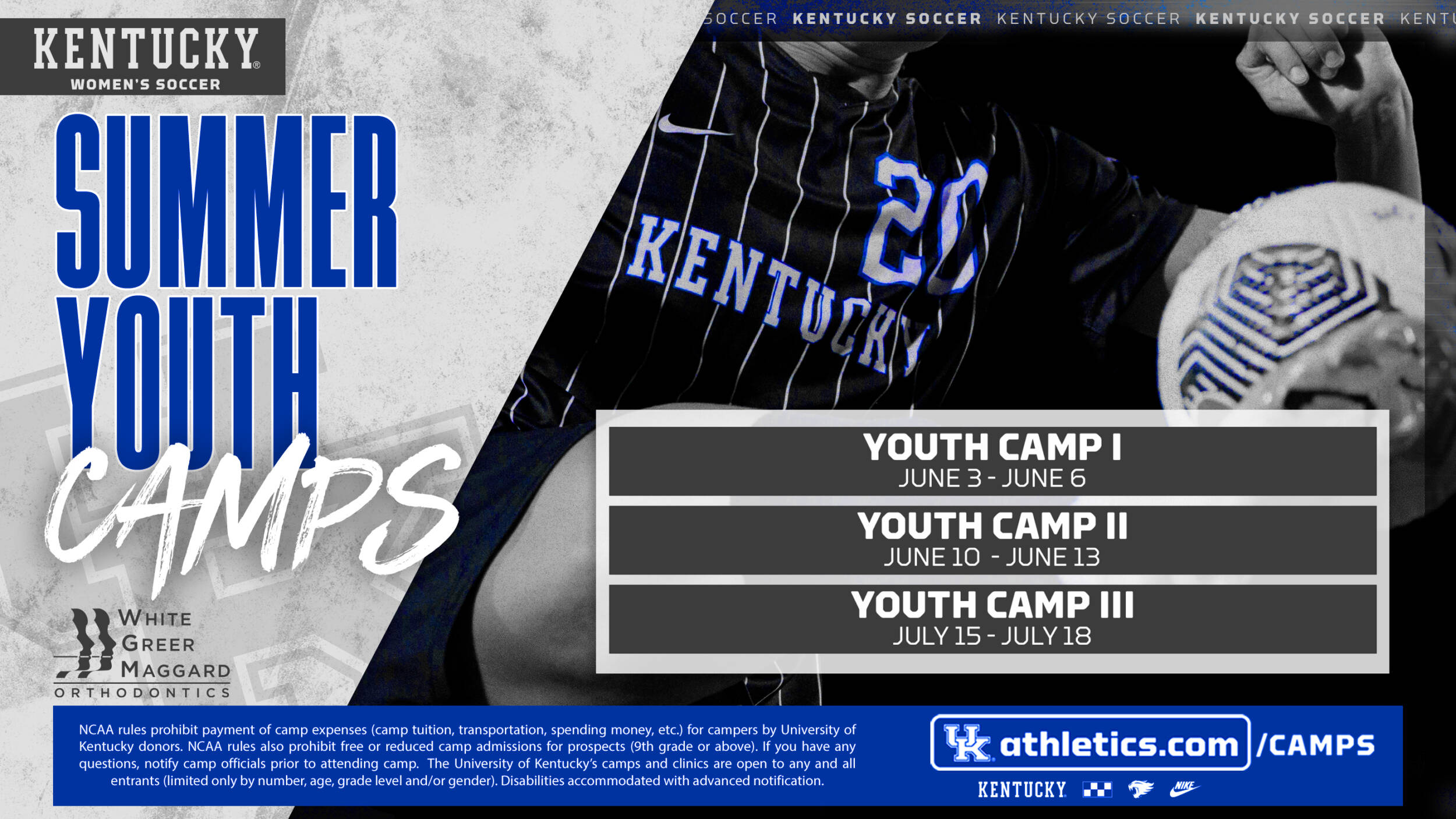 Kentucky Women's Soccer 2024 Summer Youth Camps