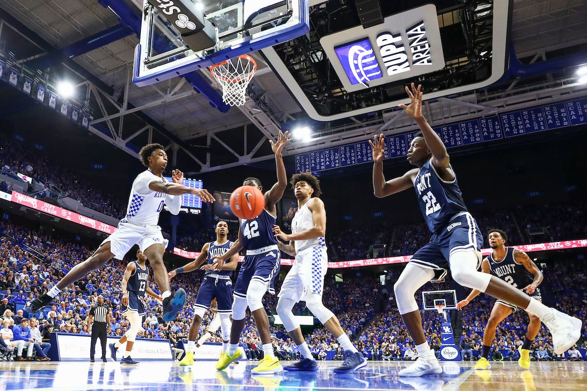 Ashton Hagans. Nick Richards.

Kentucky beat Mount St. Mary’s 82-62.

Photo by Chet White | UK Athletics