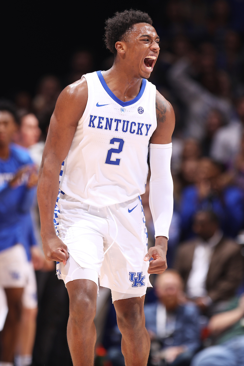 Ashton Hagans.

Kentucky beat Arkansas 70-66.

Photo by Quinn Foster | UK Athletics