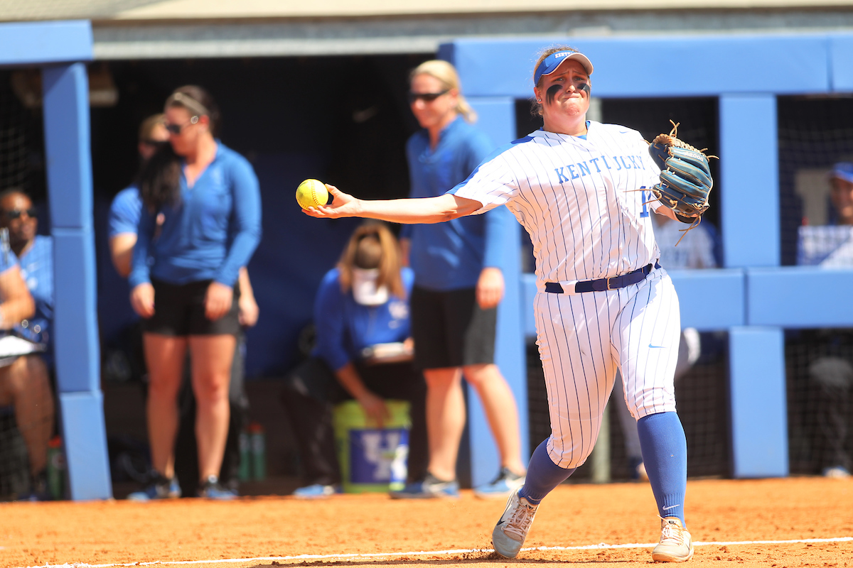 Abbey Cheek.

The University of Kentucky softball team during Game 1 against South Carolina for Senior Day on Sunday, May 6th, 2018 at John Cropp Stadium in Lexington, Ky.

Photo by Quinn Foster I UK Athletics
