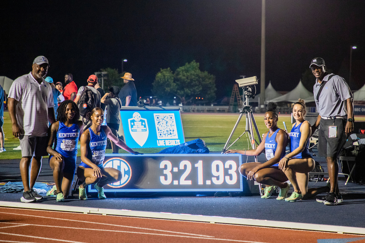 Dajour Miles. Abby Steiner. Karimah Davis. Alexis Holmes.

SEC Day 3.

Elliott Hess | UK Athletics