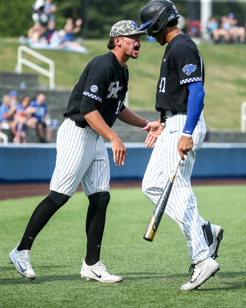 Austin Strickland. Ryan Ritter.

Kentucky beats Auburn 6-3.

Photo by Sarah Caputi | UK Athletics