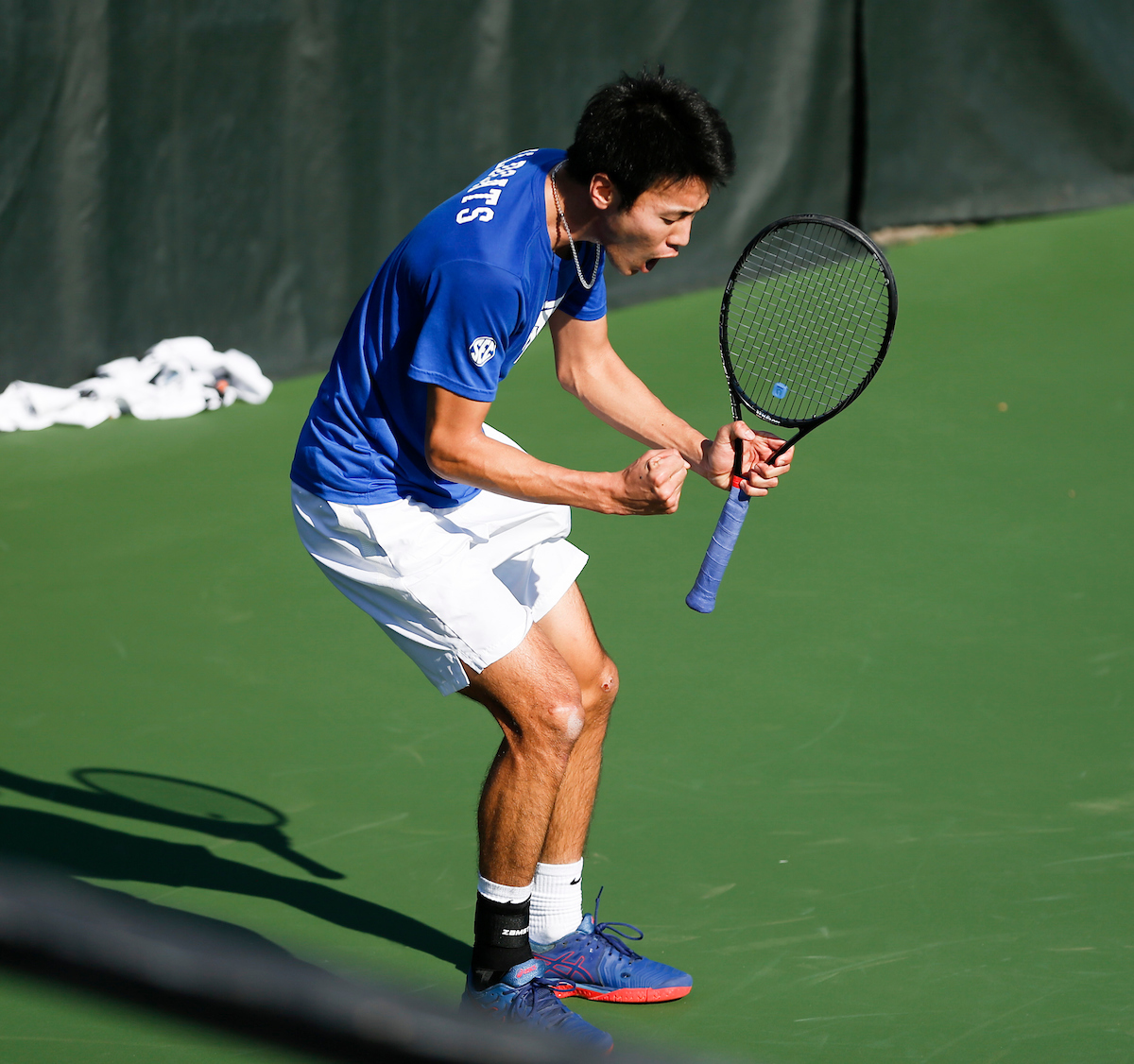 Ryo Matsumura. 


The University of Kentucky Mens Tennis team takes on Virginia Mens Tennis 

Photo by Isaac Janssen | UK Athletics