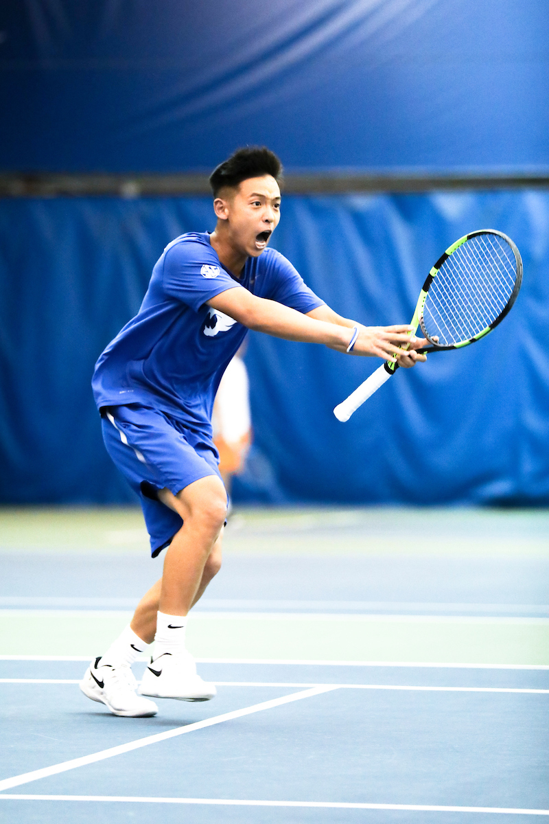 Ying-Ze Chen. 

Kentucky men's tennis falls to Tennessee 0-4 on Sunday, April 14th..

Photo by Eddie Justice | UK Athletics