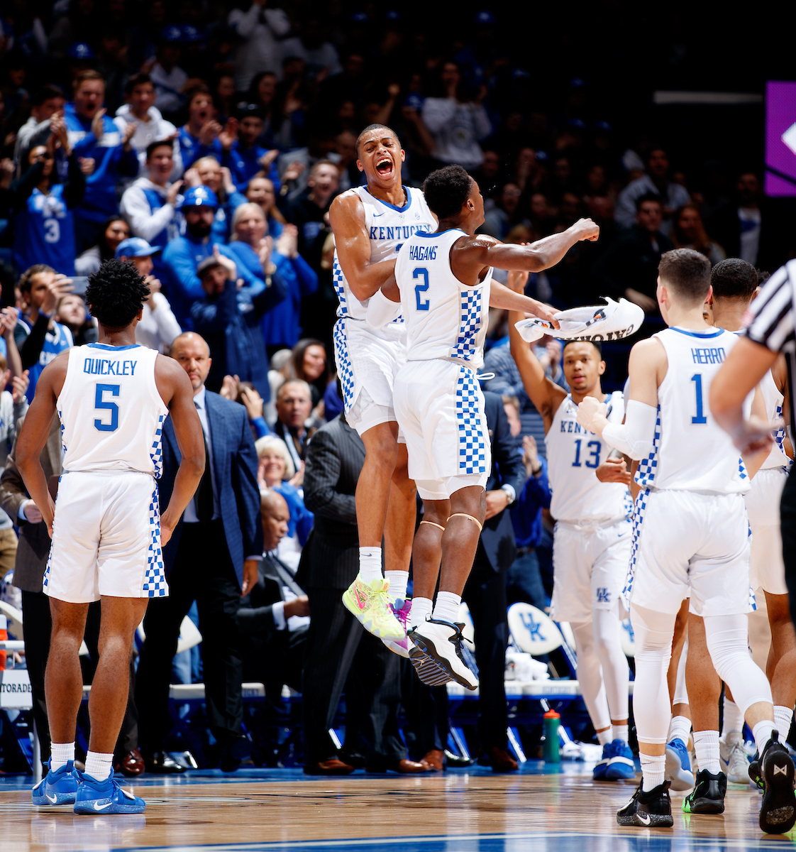ASHTON HAGANS. KELDON JOHNSON.

The University of Kentucky men's basketball team beats Vandy, 56-47. 


Photo by Elliott Hess | UK Athletics
