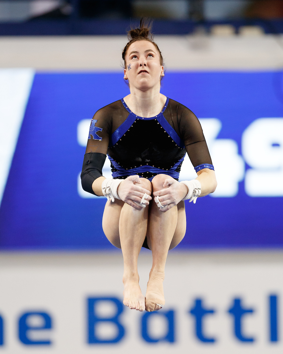 TEAM.

Kentucky beats Auburn, 196.225 - 194.550.

Photo by Elliott Hess | UK Athletics
