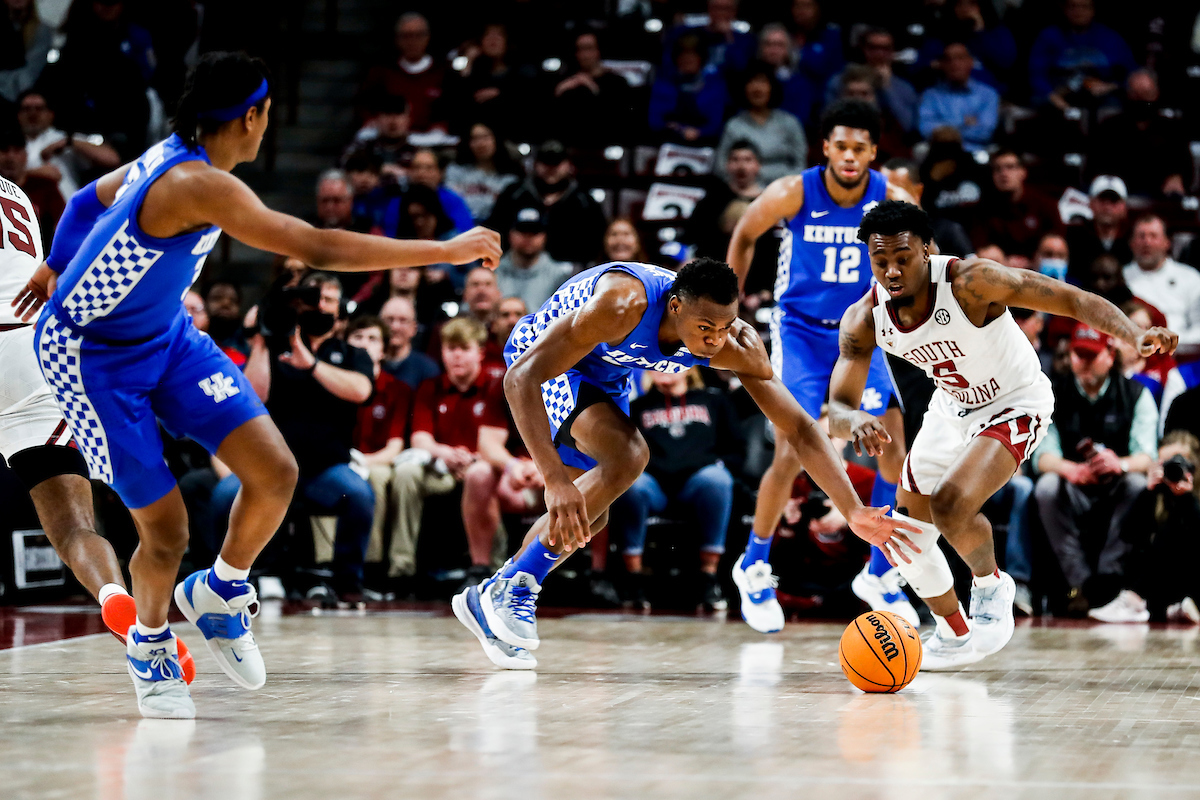Oscar Tshiebwe. Keion Brooks Jr. TyTy Washington Jr.

Kentucky beat South Carolina 86-76.

Photos by Chet White | UK Athletics