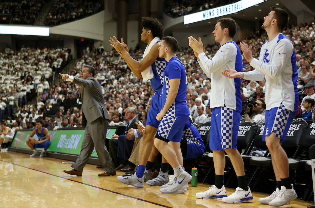 UK Basketball

The University of Kentucky men's basketball team is defeated by Texas A&M 85-74 on Saturday, February 10th, 2018 at Reed Arena in College Station, TX.


Photo By Barry Westerman | UK Athletics