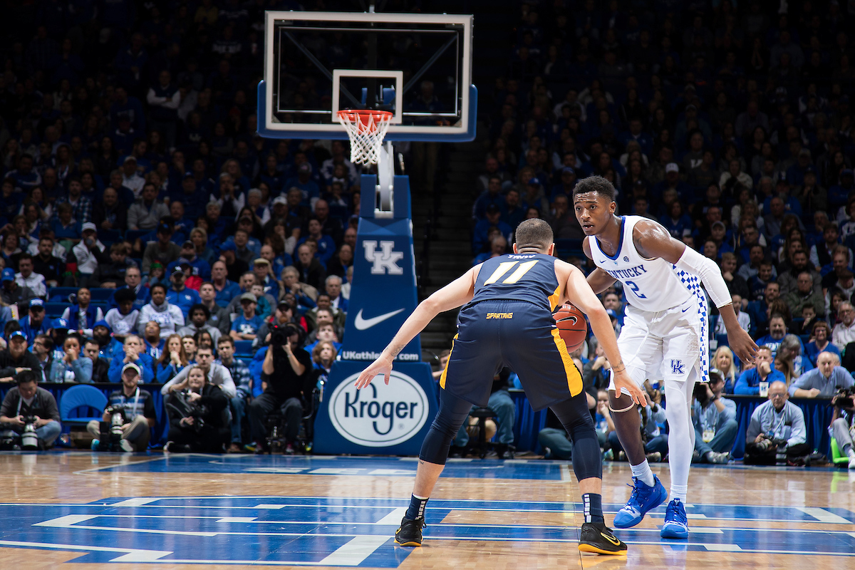 Ashton Hagans.

Kentucky men's basketball beat UNCG 78-61 on Saturday in Rupp Arena.

Photo by Chet White | UK Athletics