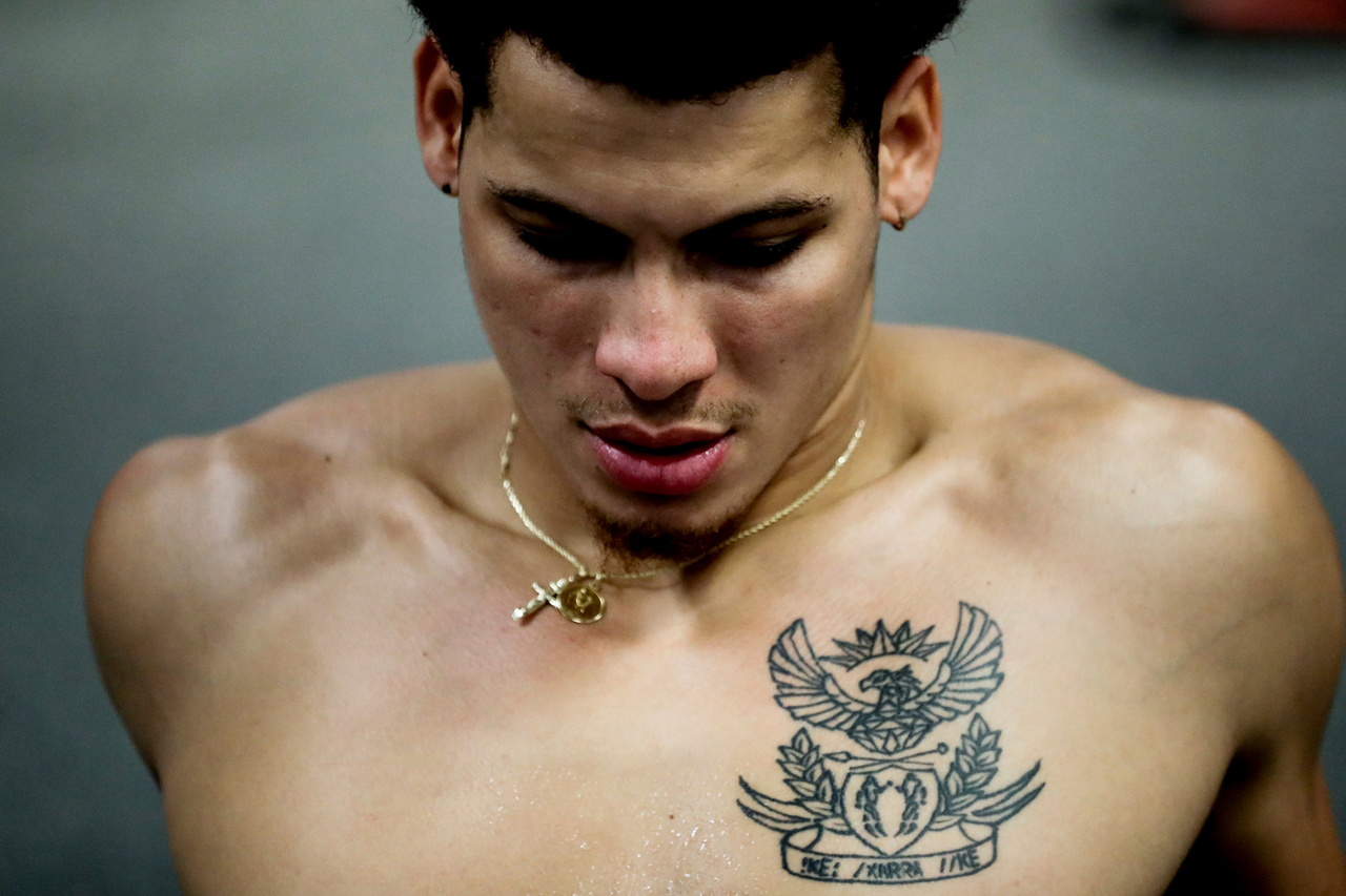 Kellan Grady.

The Kentucky men's basketball team participating in its summer strength and conditioning program.

Photo by Chet White | UK Athletics