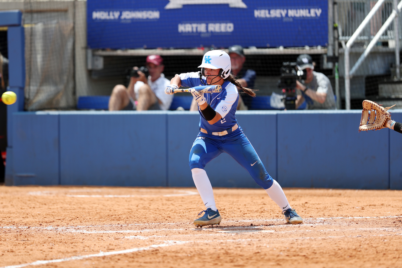 Bailey Vick

Softball beat Virginia Tech 8-1 in the second game of the NCAA Regional Tournament.

Photo by Britney Howard | UK Athletics