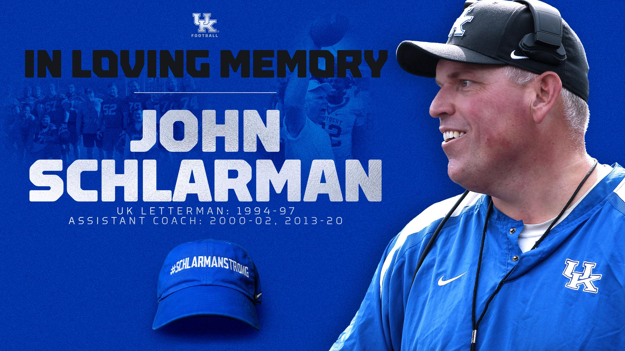 John Schlarman, Kentucky Assistant Football Coach, Has Died