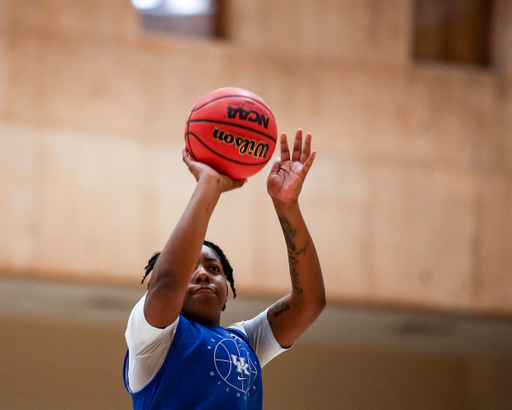 Dreuna Edwards. 

2021 NCAA Tournament Practice. 

Photo by Eddie Justice | UK Athletics