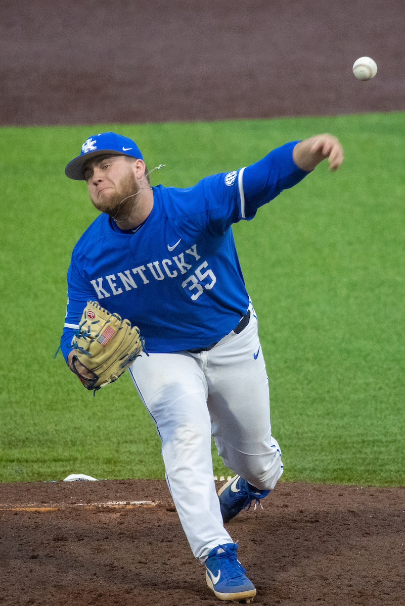 Kentucky Wildcats Cole Daniels (35)

The UK baseball team beat NKU 5-4 on Wednesday, February 27, 2019.