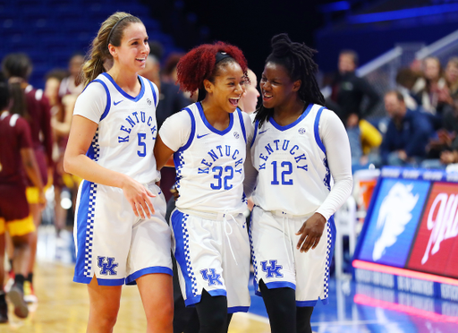 Blair Green, Jaida Roper, Amanda Paschal

Kentucky beats Winthrop 91-36. 

Photo by Britney Howard | Staff