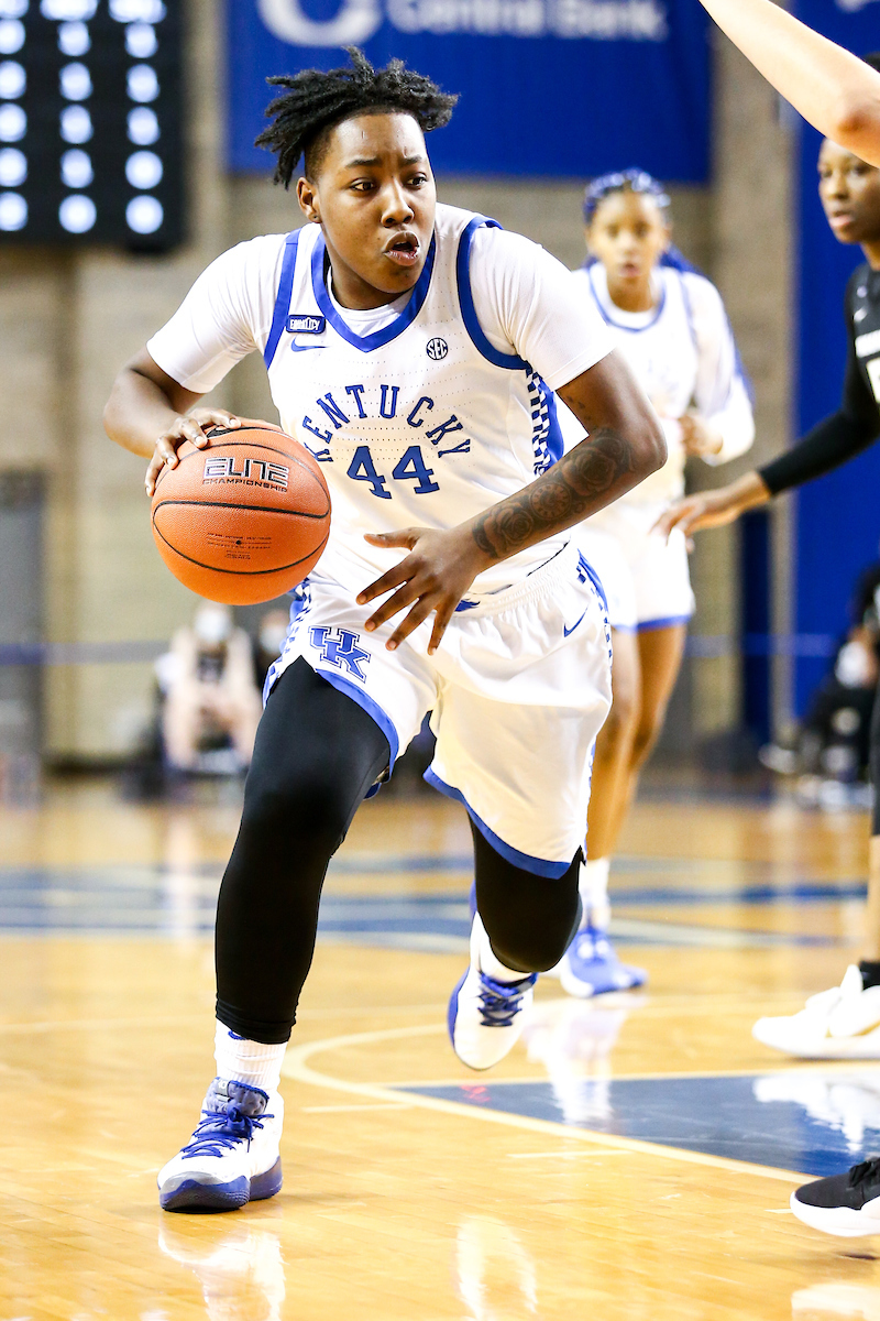 Dreuna Edwards. 

Kentucky beat Vandy 80 - 73.

Photo by Eddie Justice | UK Athletics