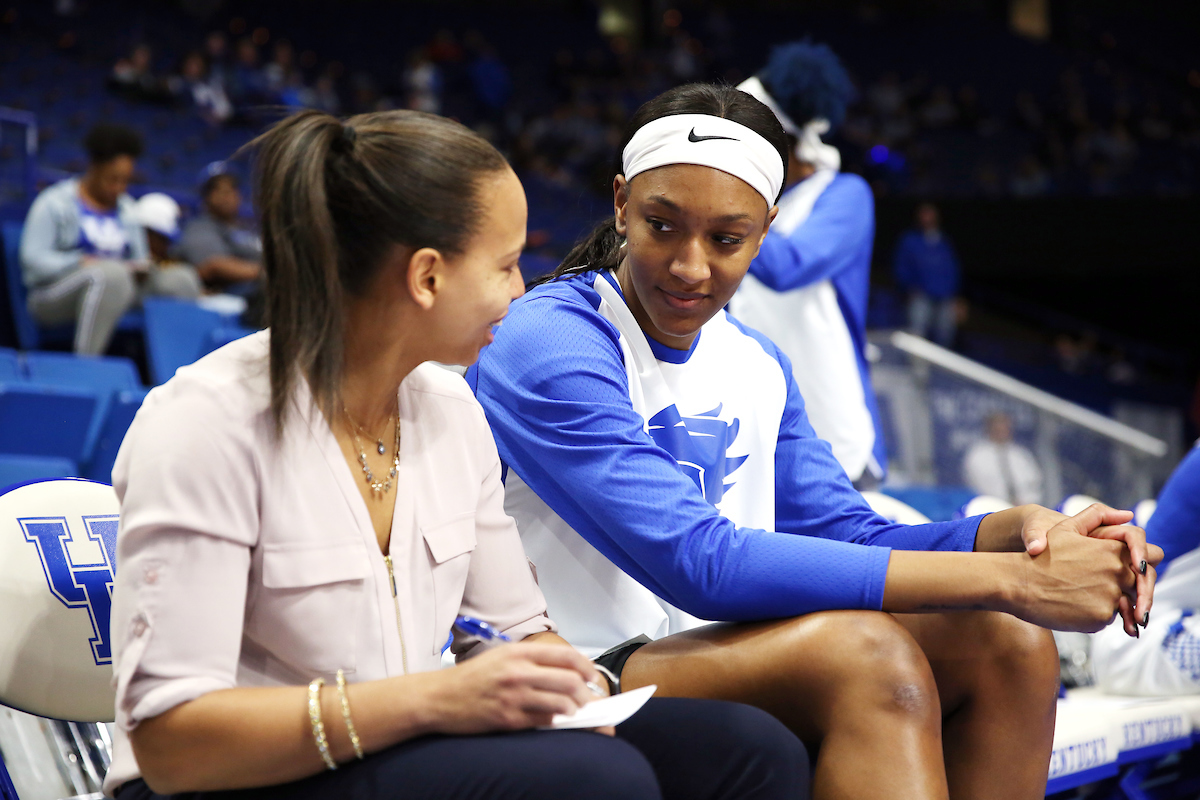 Tatyana Wyatt, Amber Smith

The UK Women's Basketball team beat Florida 62-51. 

Photo by Britney Howard | UK Athletics