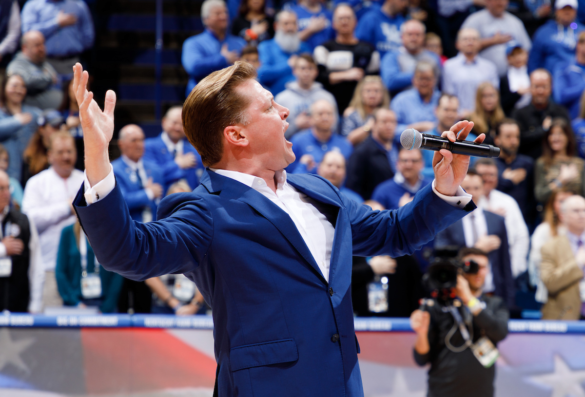 National Anthem.


Kentucky beats Auburn, 80 - 53.

Photo by Elliott Hess | UK Athletics