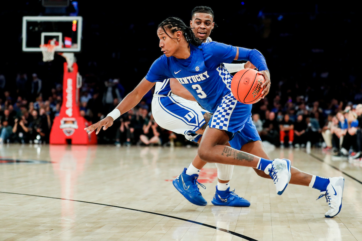 TyTy Washington Jr.

Kentucky loses to Duke 79-71 in the Champions Classic at Madison Square Garden in New York on Nov. 9, 2021.

Photos by Chet White | UK Athletics