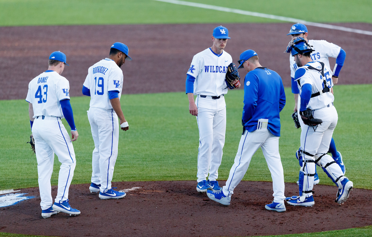 Team.


Kentucky baseball defeated EKU 7-3 on opening day at Kentucky Proud Park. 

Photo by Elliott Hess | UK Athletics