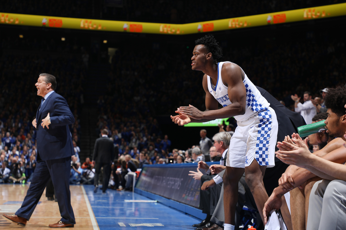 Jarred Vanderbilt.

The University of Kentucky men's basketball team falls to Florida 66-64 on Saturday, January 20, 2018 at Rupp Arena in Lexington, Ky.

Photo by Elliott Hess | UK Athletics