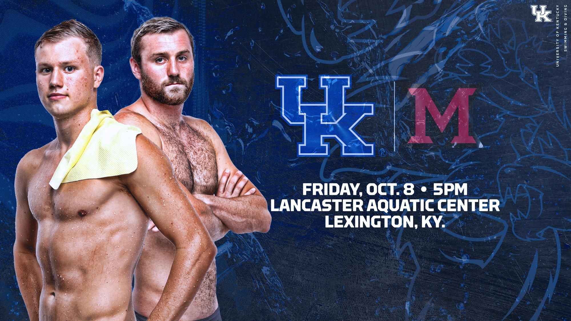 UK Men’s Swimming & Diving Hosts Miami Ohio for Home Opener on Friday