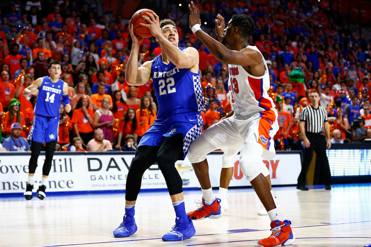 Reid Travis.

Kentucky men's basketball beat Florida 65-54.

Photo by Quinn Foster | UK Athletics