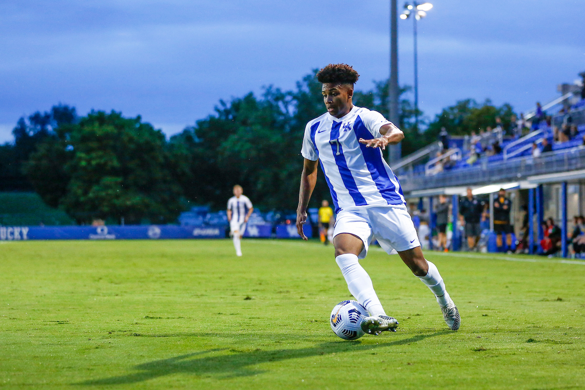 Daniel Evans.

Kentucky beats Wright St. 3-0.

Photo by Grace Bradley | UK Athletics