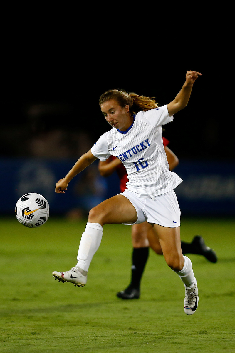 Emma Nicholson. 

Kentucky beats Louisiana Lafayette 5-0. 

Photo By Barry Westerman | UK Athletics