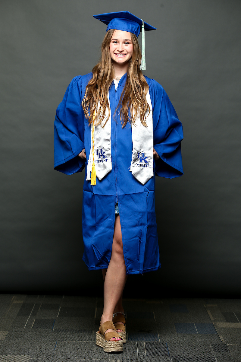 Cara Hudson. 

2020-21 Graduation.

Photo by Eddie Justice | UK Athletics