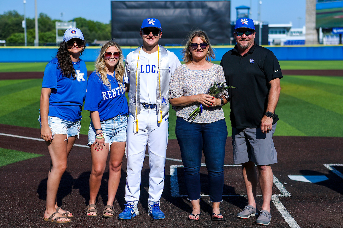 Kirk Liebert.

2022 Kentucky Baseball Senior Day.

Photo by Sarah Caputi | UK Athletics