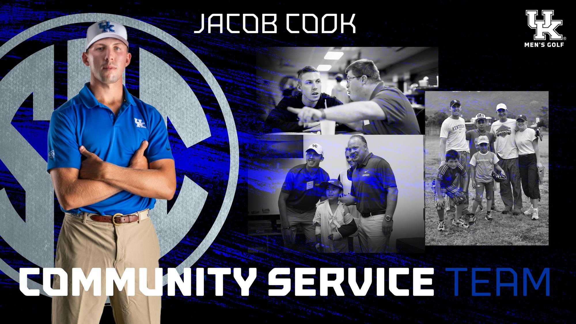Jacob Cook Named to SEC Community Service Team