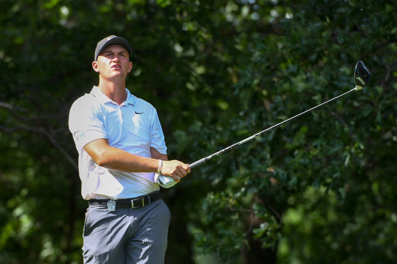 Lukas Euler at the 2018 NCAA Men's Golf National Championship.
