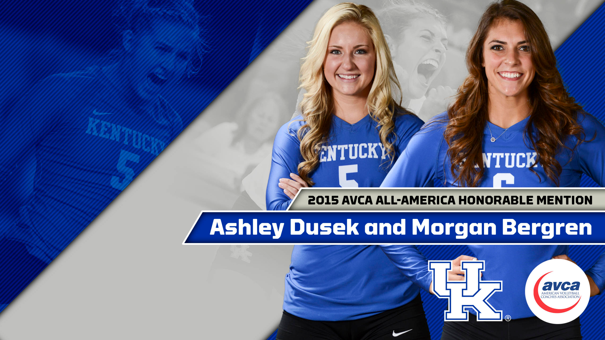 Bergren and Dusek Earn AVCA All-America Honorable Mention