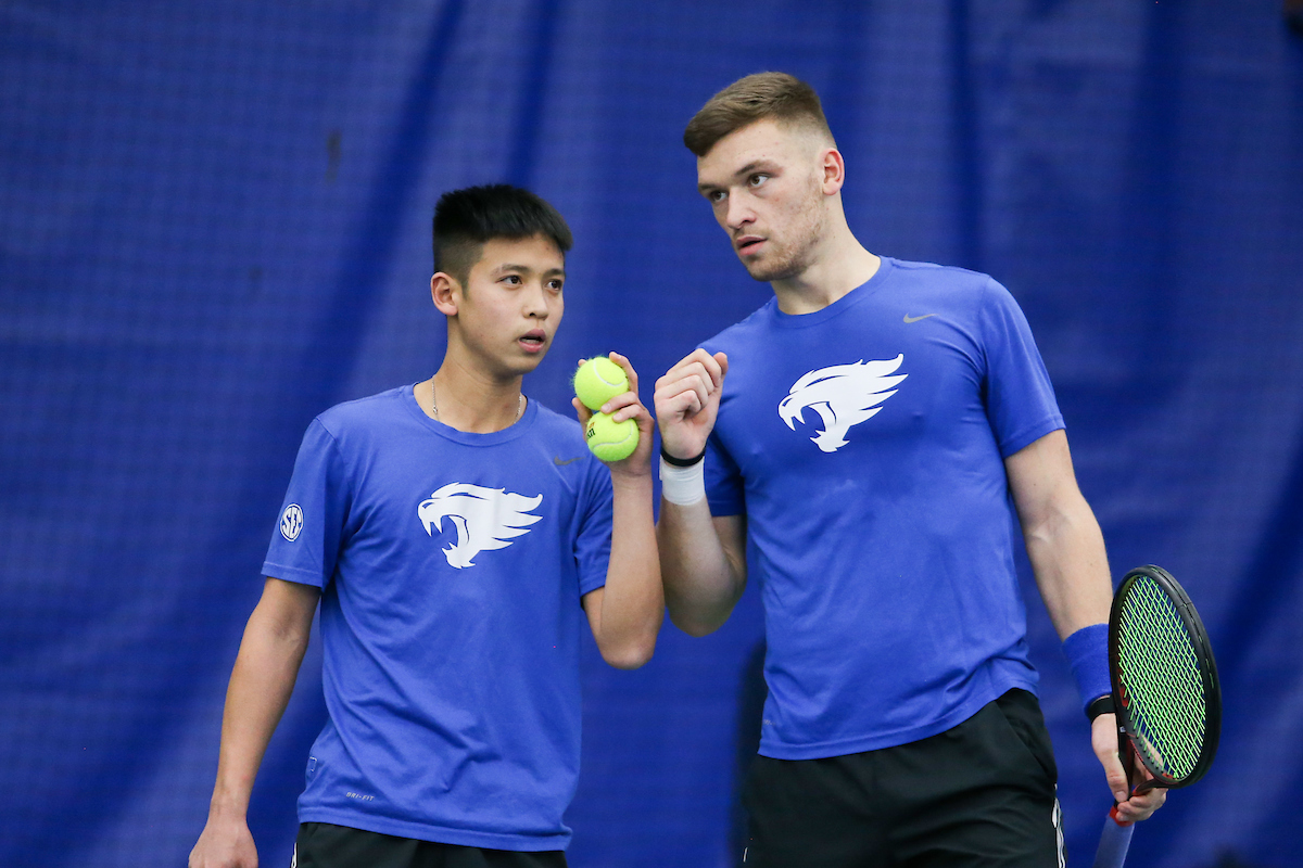Ying-Ze Chen and Millen Hurrion.

Kentucky beats ETSU 5-2.

Photo by Hannah Phillips | UK Athletics