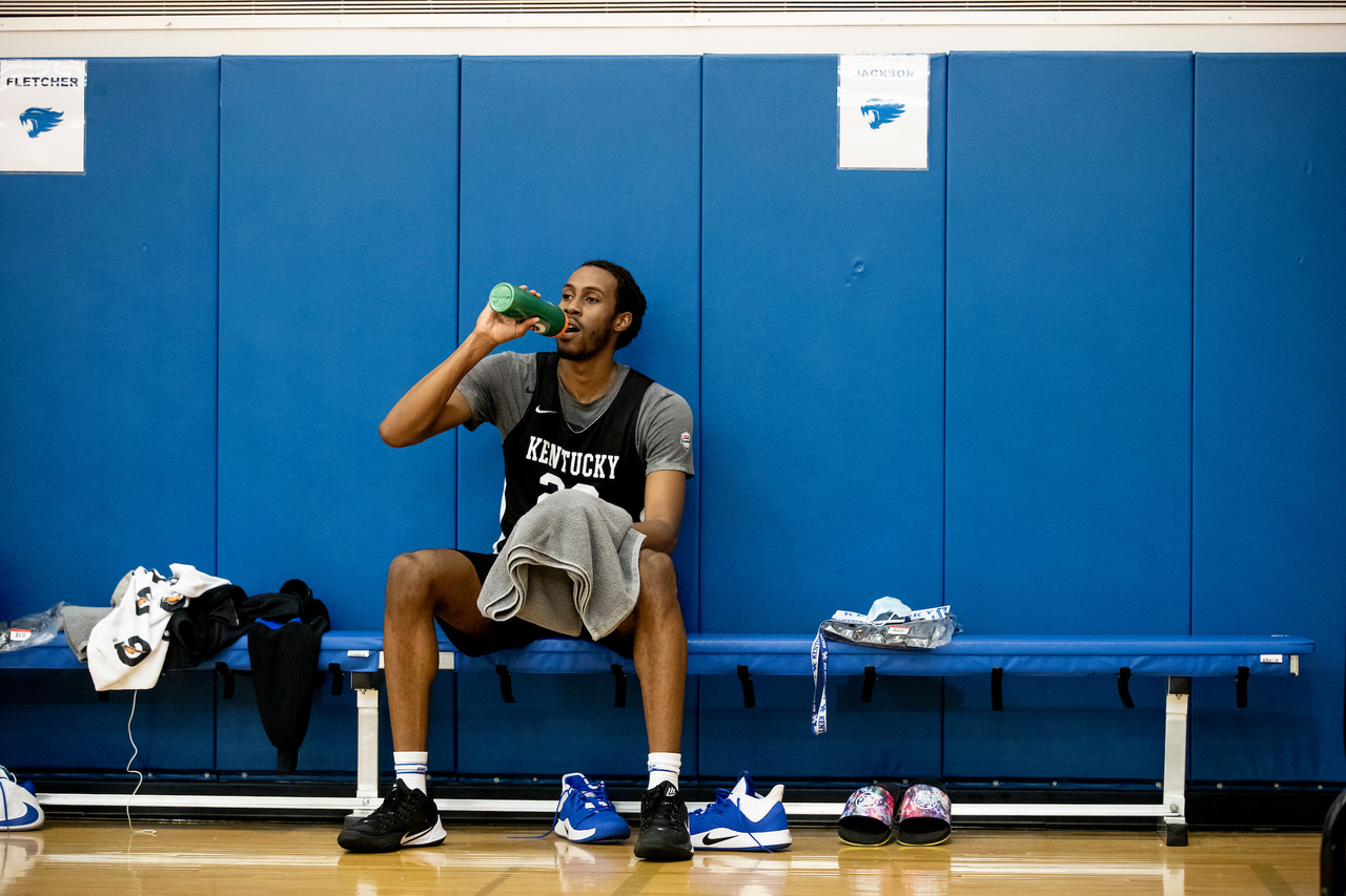 Isaiah Jackson.

Menâ??s basketball practice. 

Photo by Chet White | UK Athletics