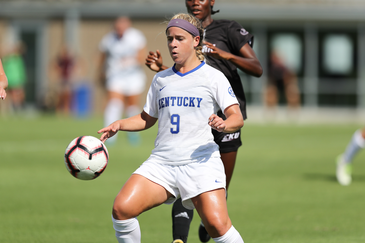 MARISSA BOSCO.

The University of Kentucky women's soccer team falls to Eastern Kentucky 1-0 Sunday, September 2, at the Bell Soccer Complex in Lexington, Ky.

Photo by Elliott Hess | UK Athletics