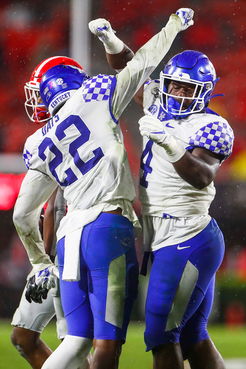 Chris Oats. Josh Paschal.

Kentucky falls to Georgia 21-0.

Photo by Chet White | UK Athletics